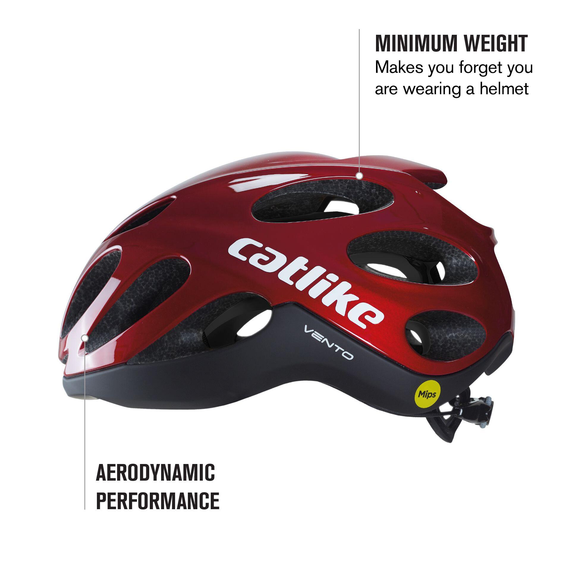 Casque de Vélo de Route Vento MIPS Rouge/Noir 3/7