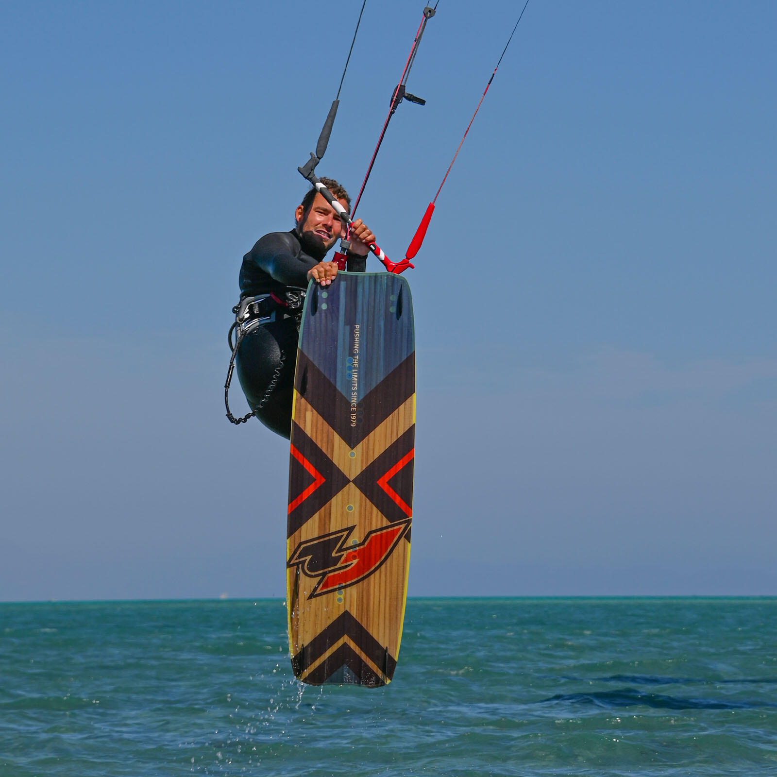 F2  Kiteboard Ride Classic Lightwind Wood 148 cm Blau 3/3