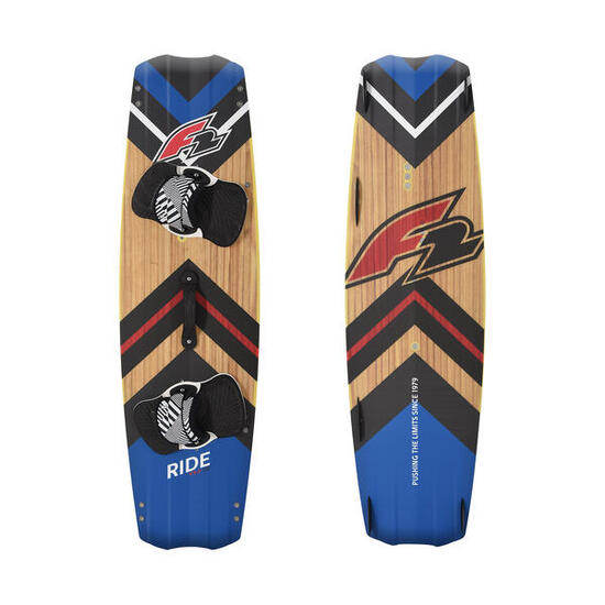 F2 Marken Kiteboard Ride Wood 137 cm Blau Komplett Set 2024