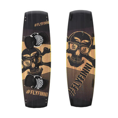F2 Kiteboard Finn Promodel Wood 132 cm Schwarz 2023/24