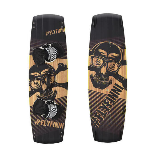 F2 Kiteboard Finn Promodel Wood 132 cm Schwarz 2023/24