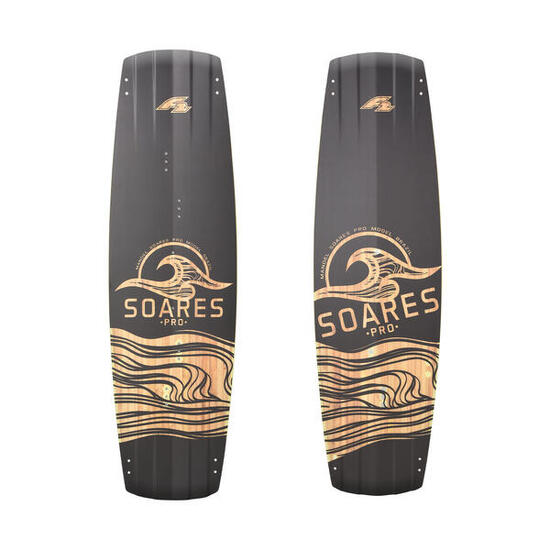 F2 Kiteboard Manoel Soares Promodel Wood Board 140 cm Schwarz 2024/25