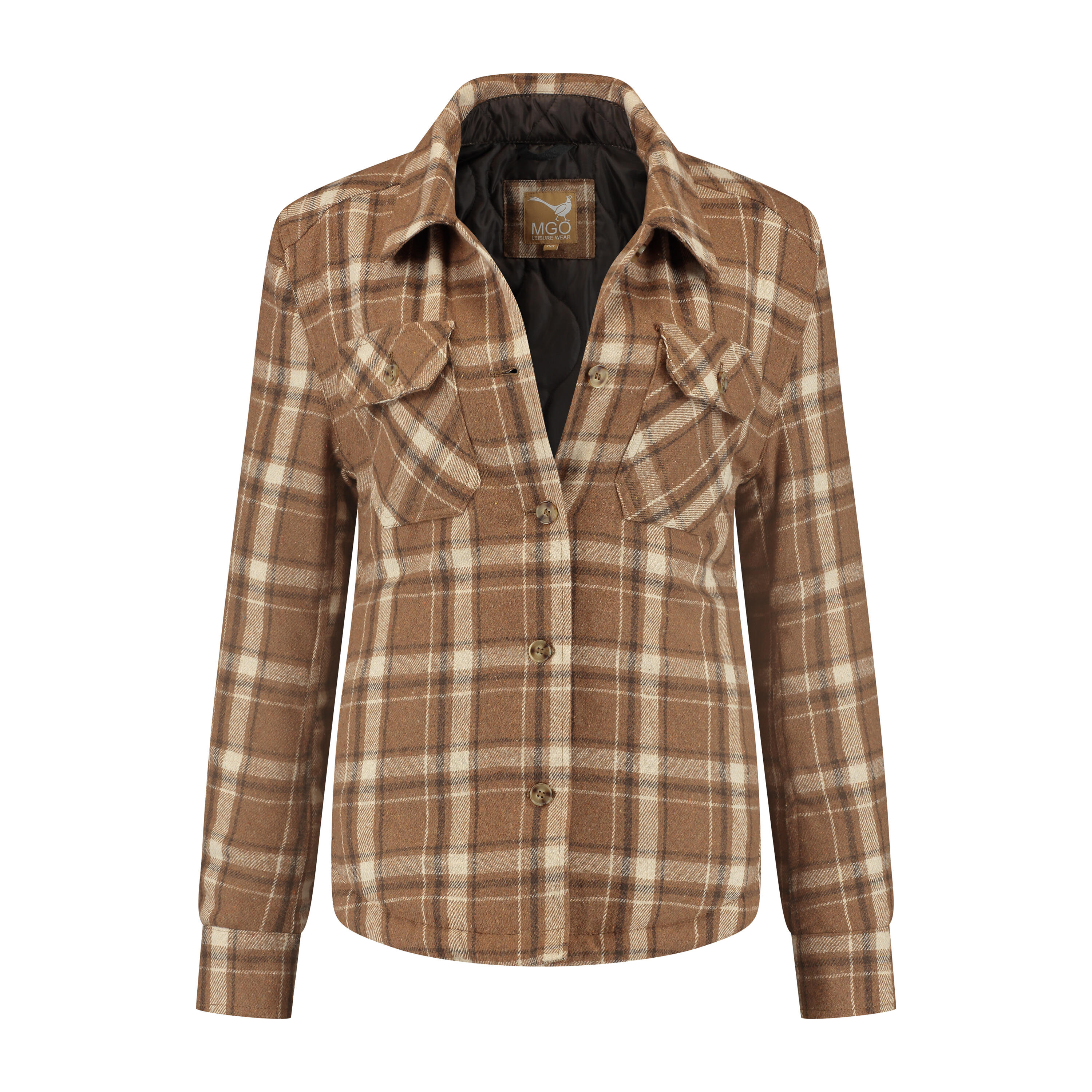 Jessy Damen – Gesteppte Outdoor-Weste – Braun 2/7