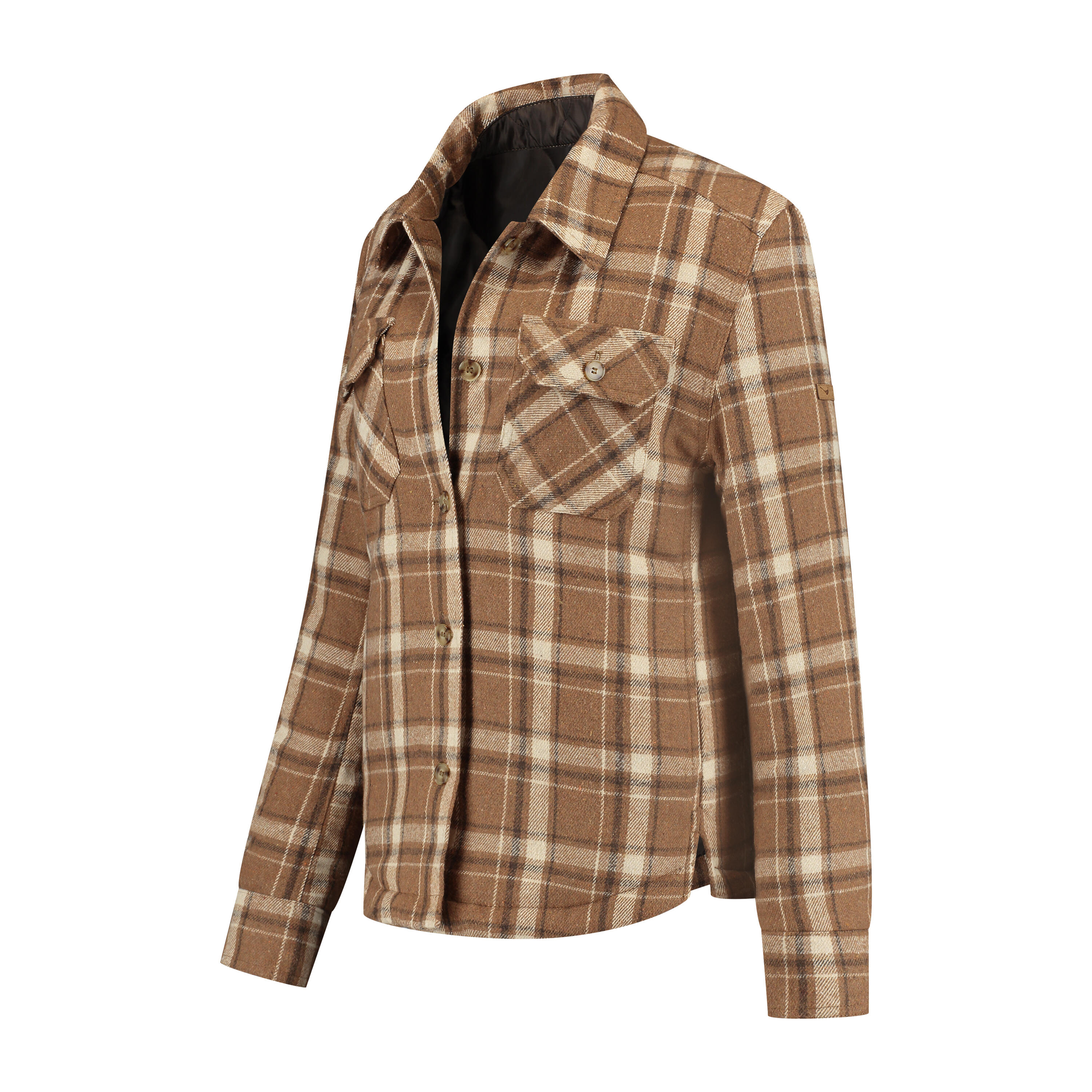 Jessy Damen – Gesteppte Outdoor-Weste – Braun 3/7