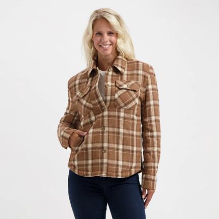 Jessy Damen – Gesteppte Outdoor-Weste – Braun