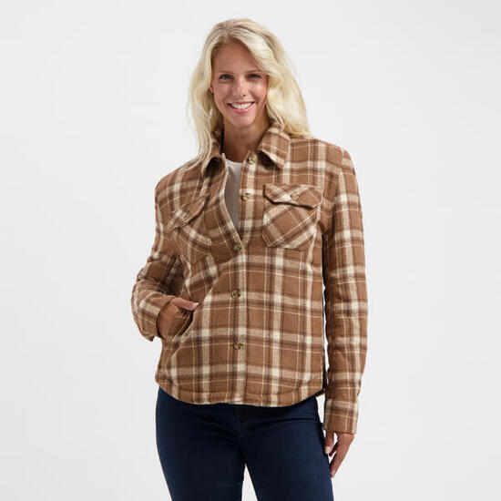 Jessy Damen – Gesteppte Outdoor-Weste – Braun