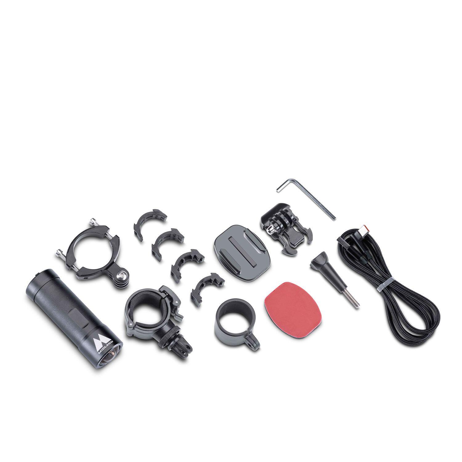 Midland Bike Guardian Pro Videocamera moto 2K, dash cam e action cam - nera 3/7
