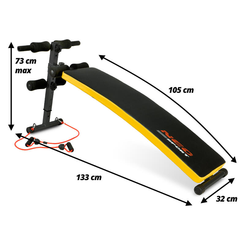 Ławeczka skośna do ćwiczeń Neo-Sport NS-08G