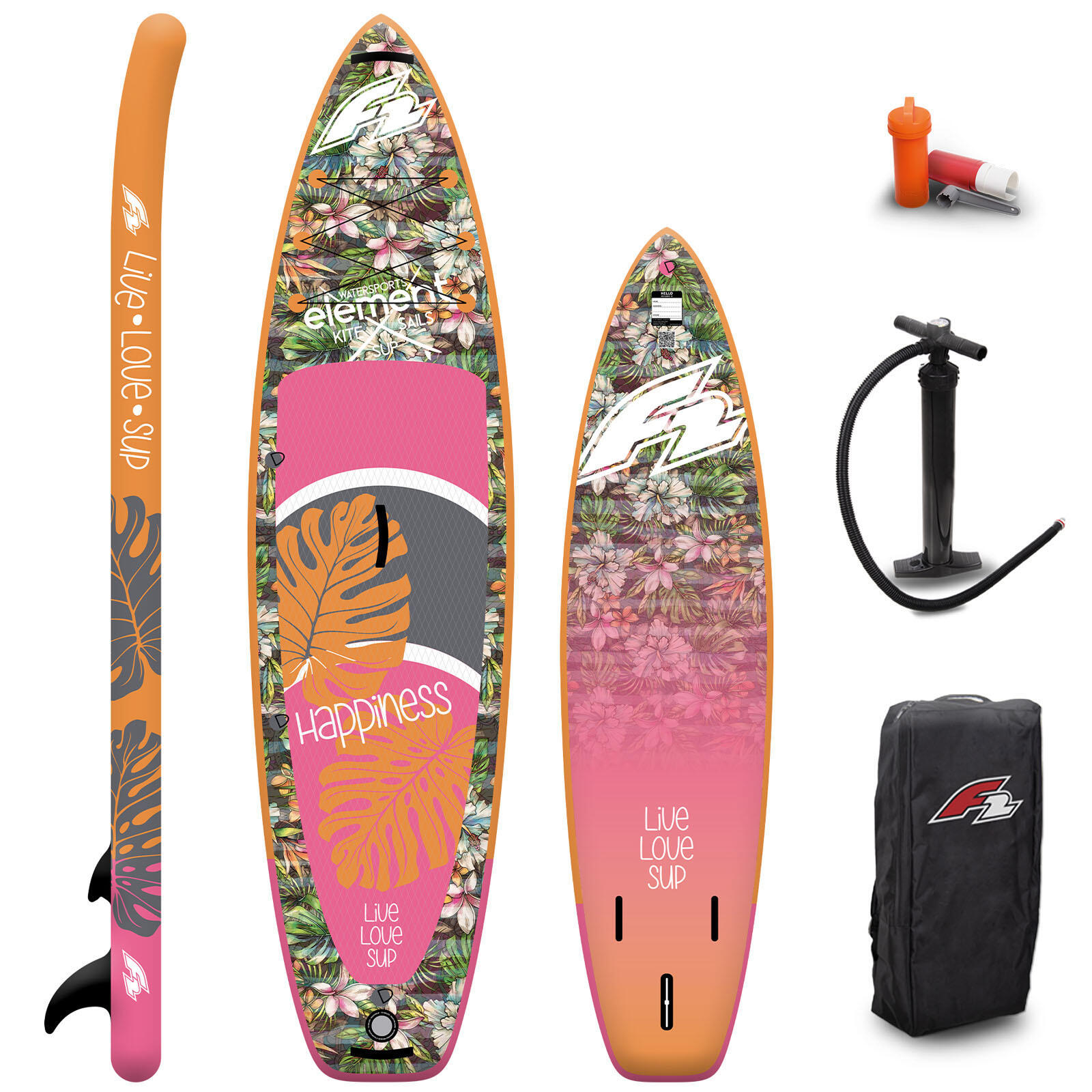 F2 F2 Damen SUP Stand Up Paddle Board Happiness  10'0''  Multicolor 2024