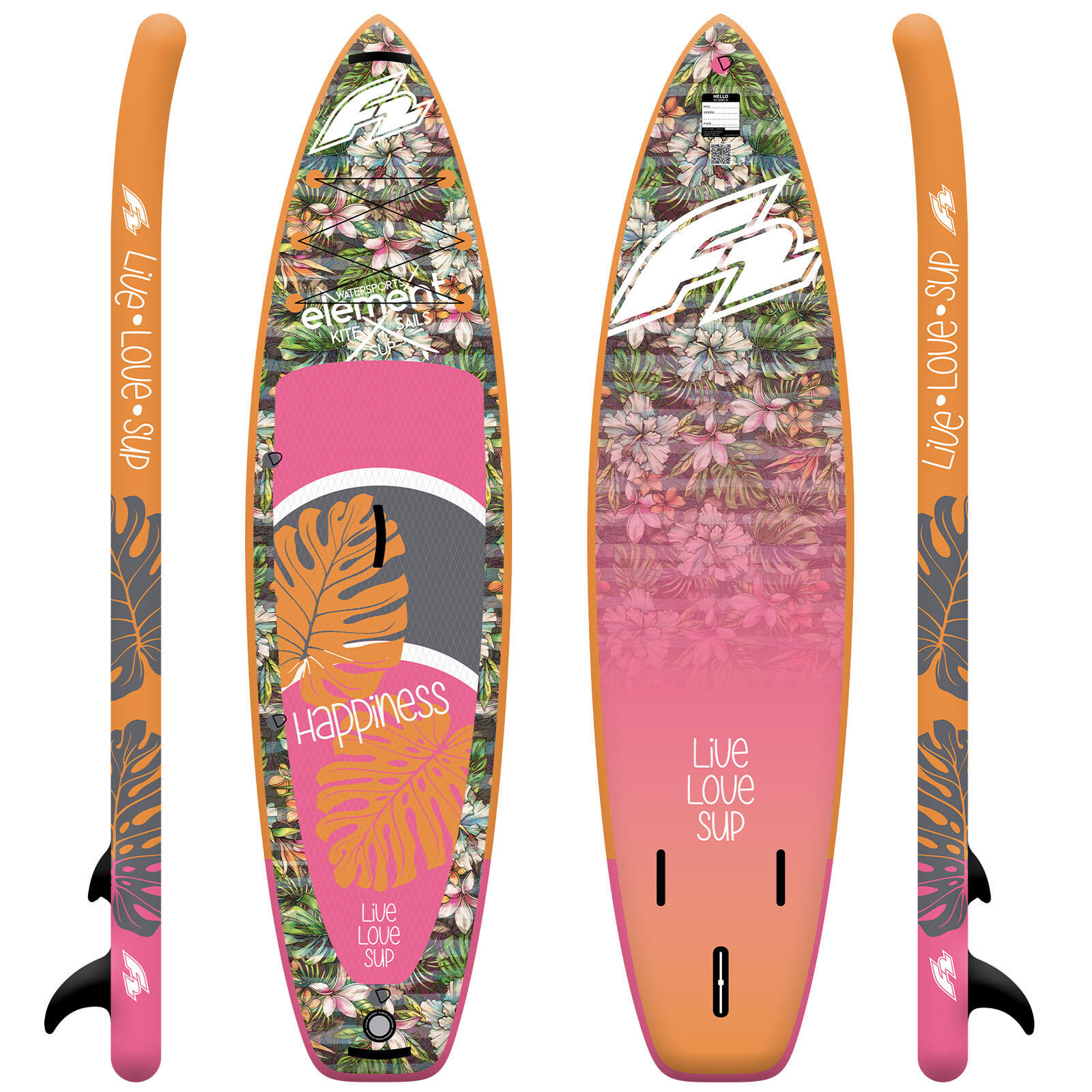 F2 Damen SUP Stand Up Paddle Board Happiness  10'5''  Multicolor 2/5