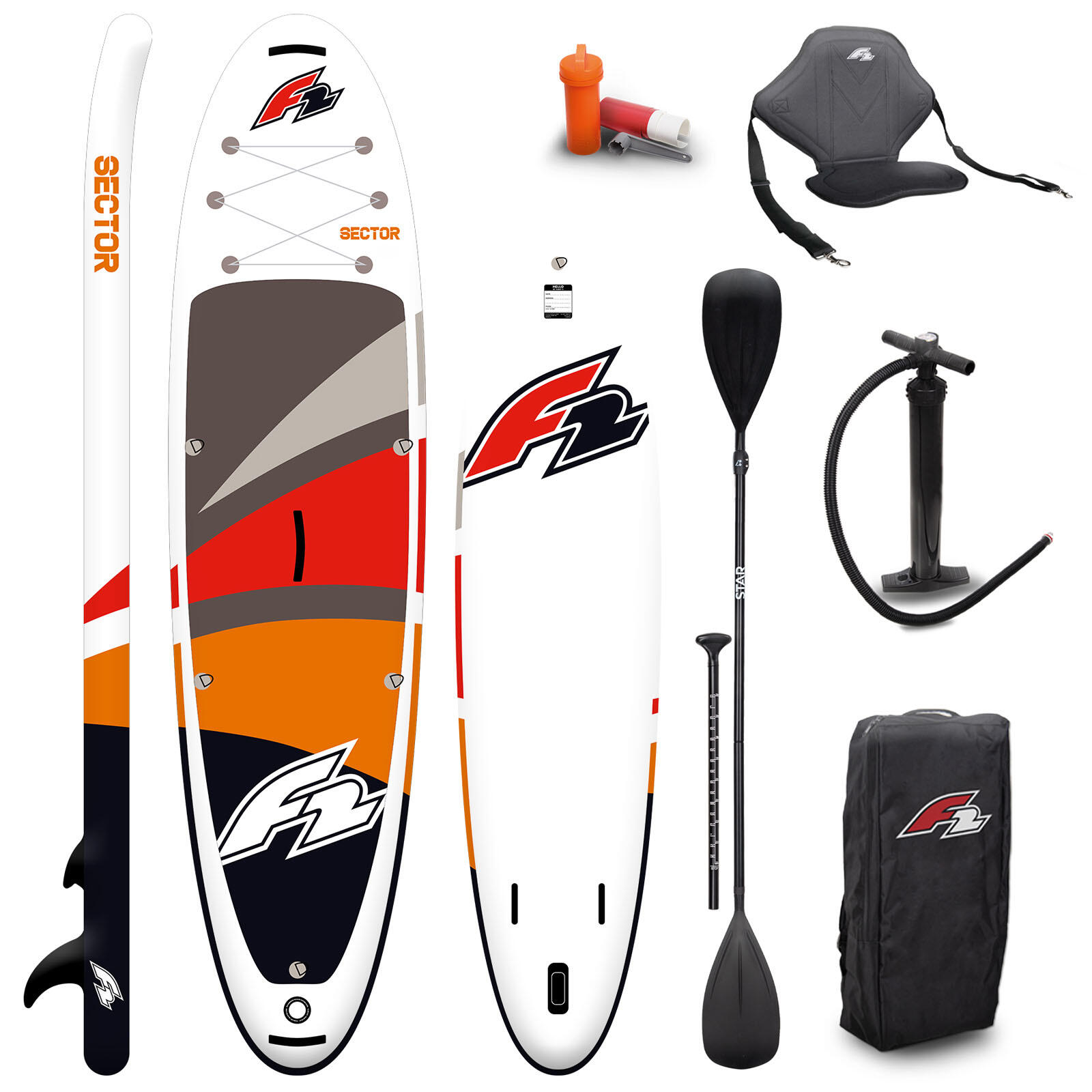 F2 F2  SUP Stand Up Paddle Board Sector Limited Edition 10'5''  Rot 2024