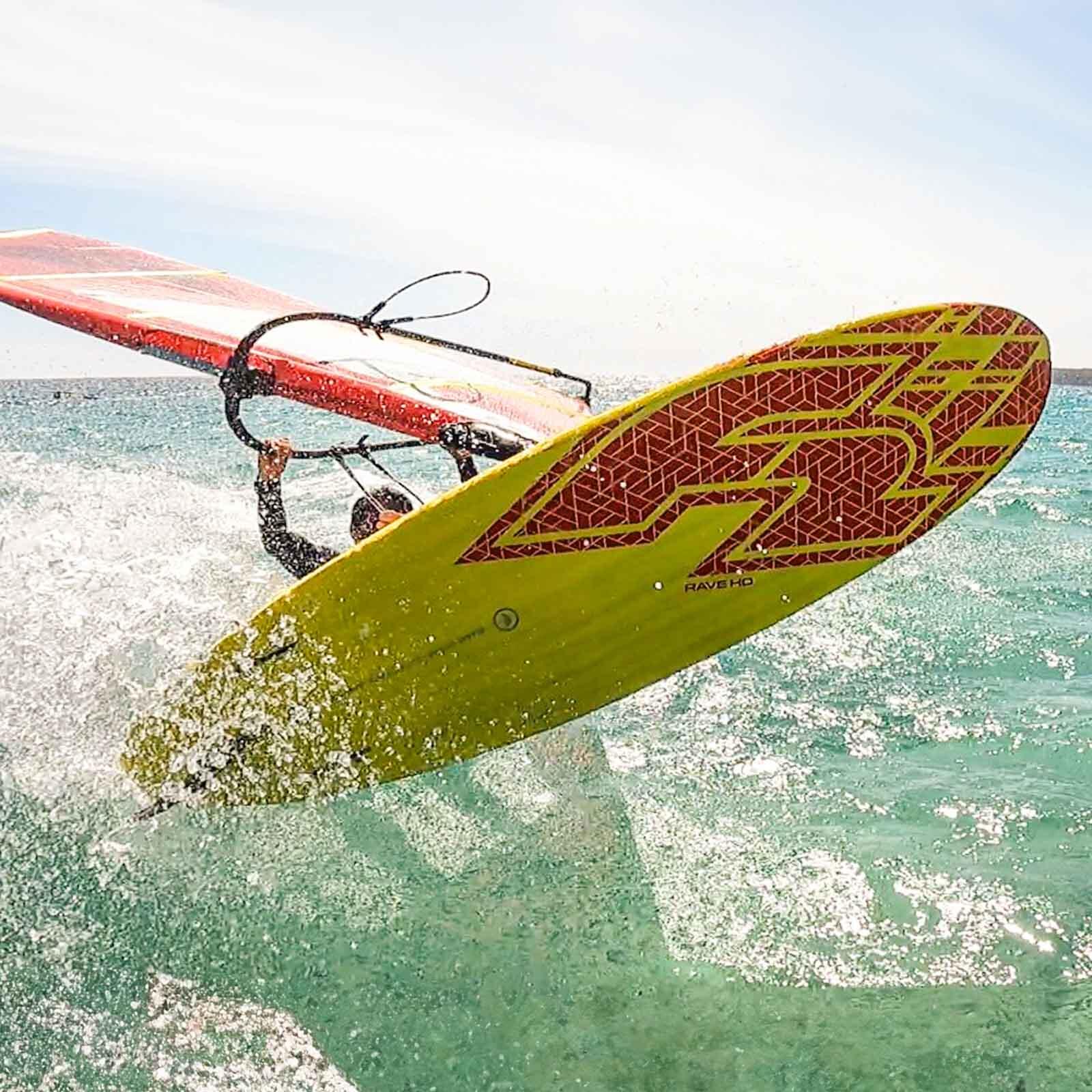 F2  Windsurfboard Rave HD 80 l Gelb/Rot 2024/25 2/3