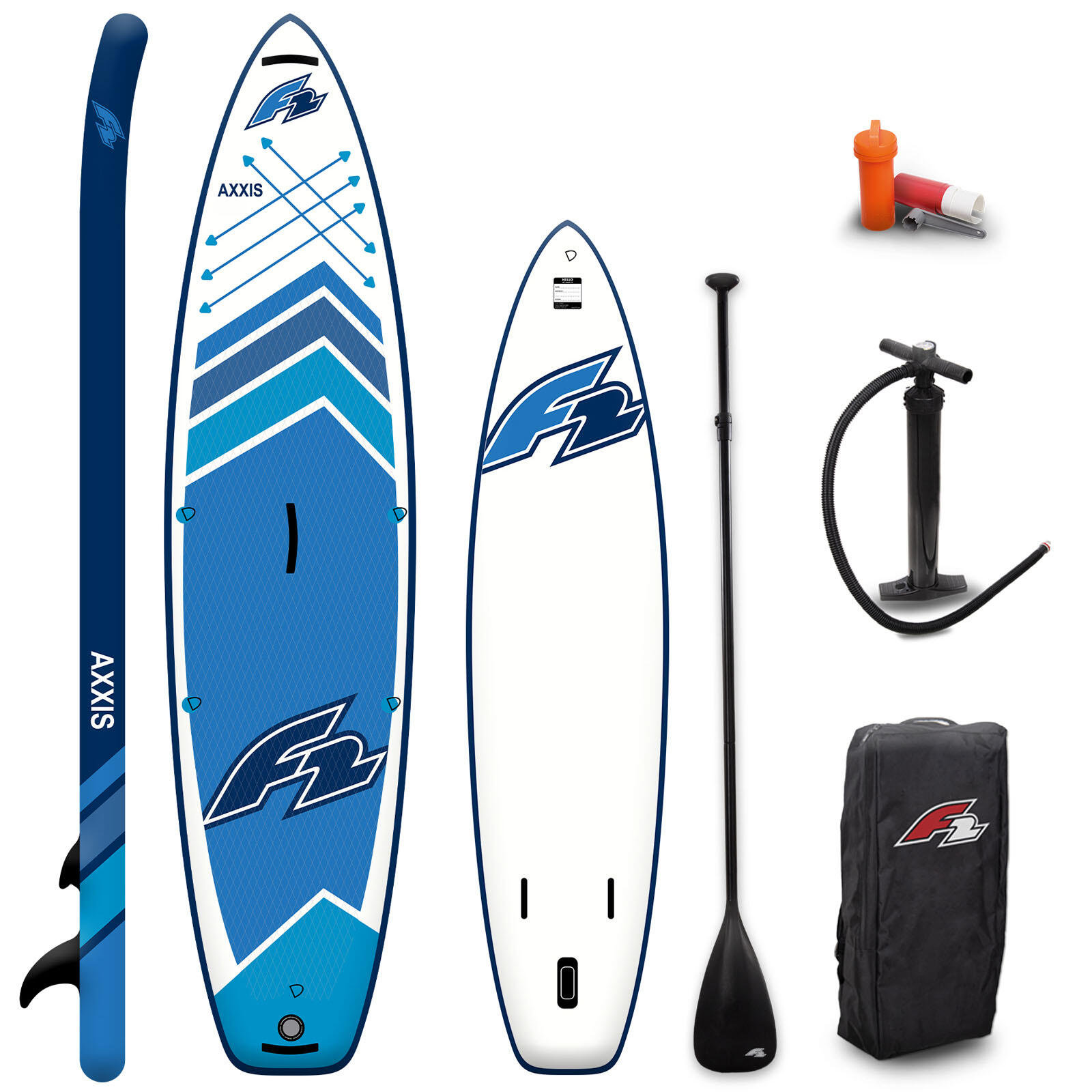 F2 F2  SUP Stand Up Paddle Board Axxis  11'6''  Blau 2024