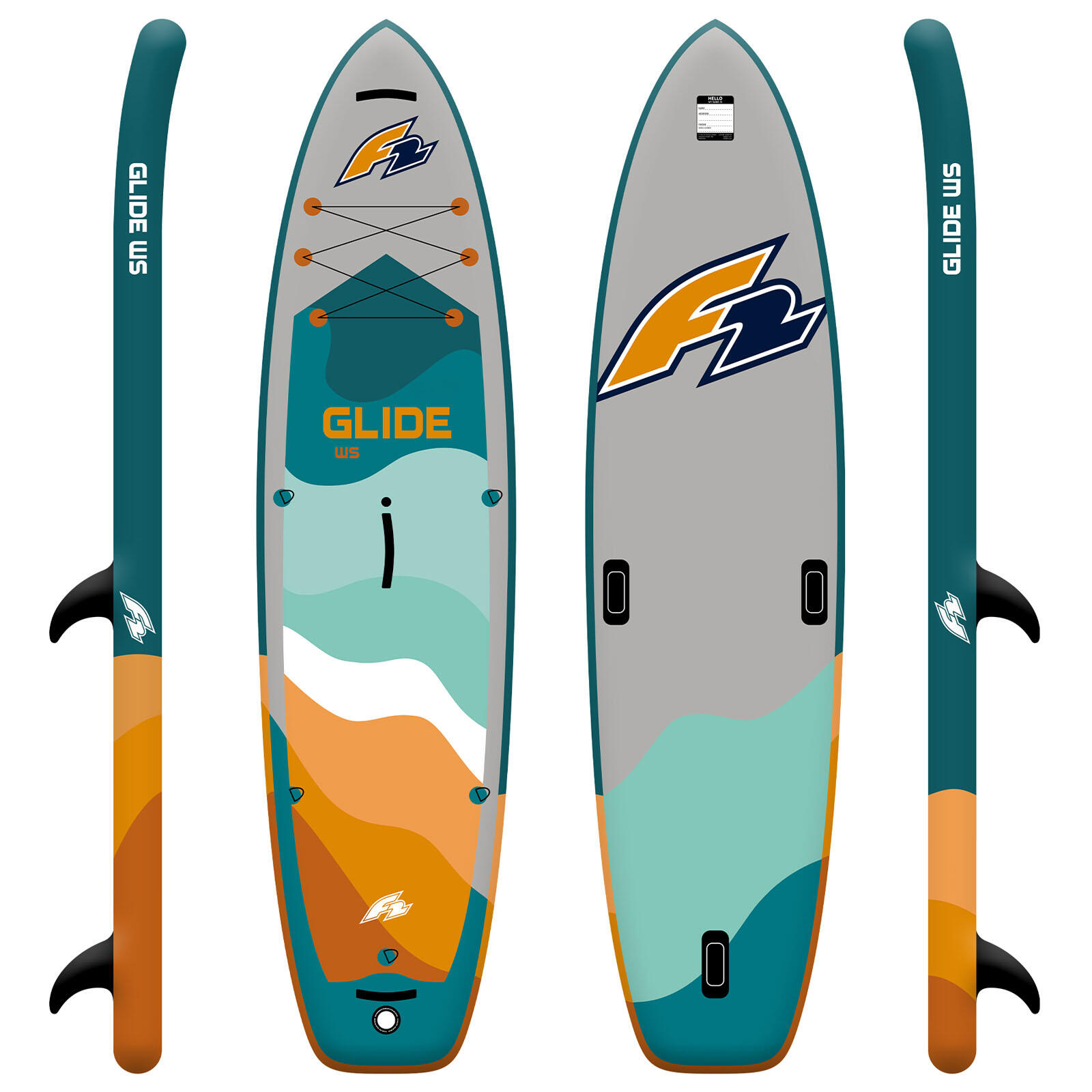 F2  SUP Stand Up Paddle Board Glide WS  10'2''  Petrol 2/6