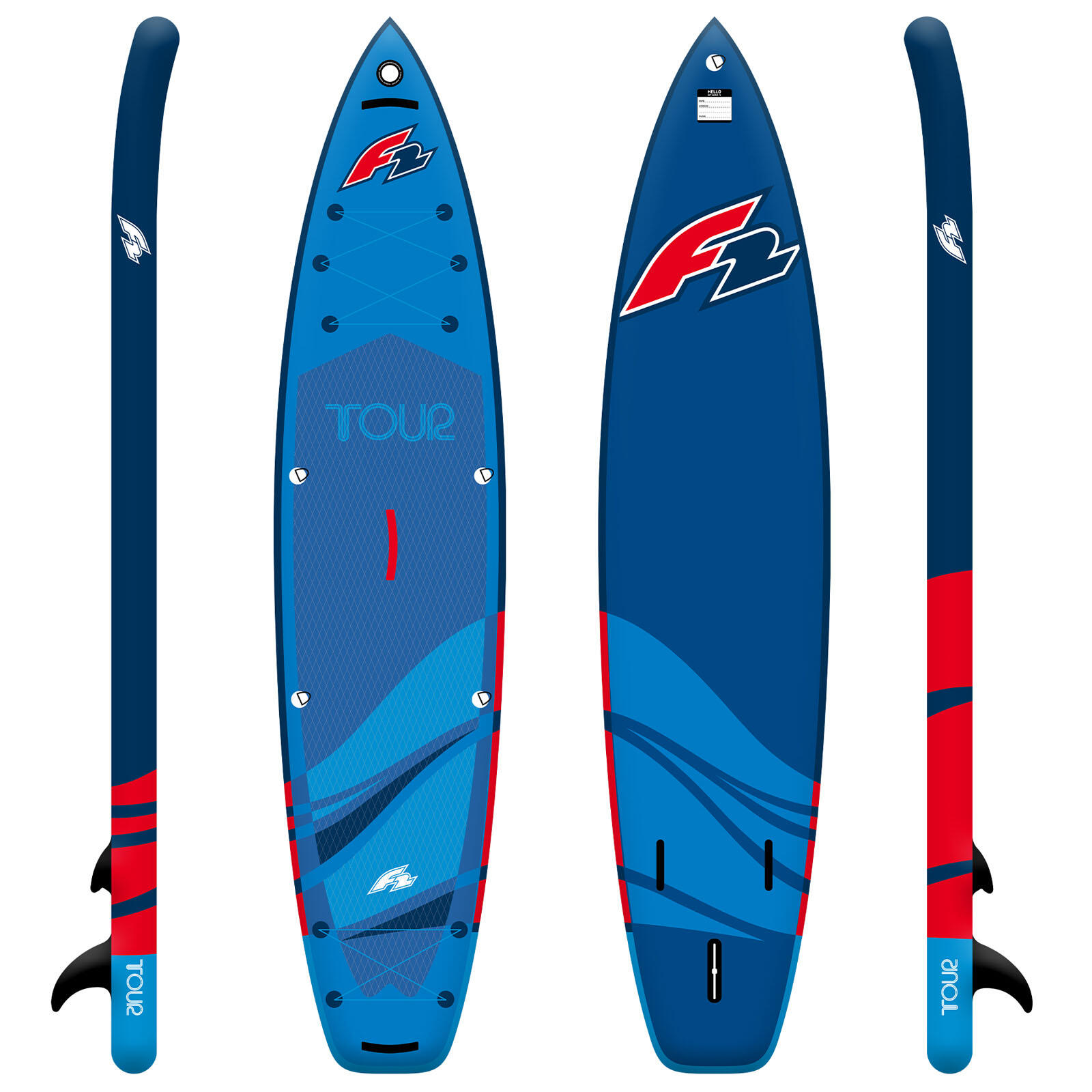 F2  SUP Stand Up Paddle Board Tour  13'2''  Blau 2/2