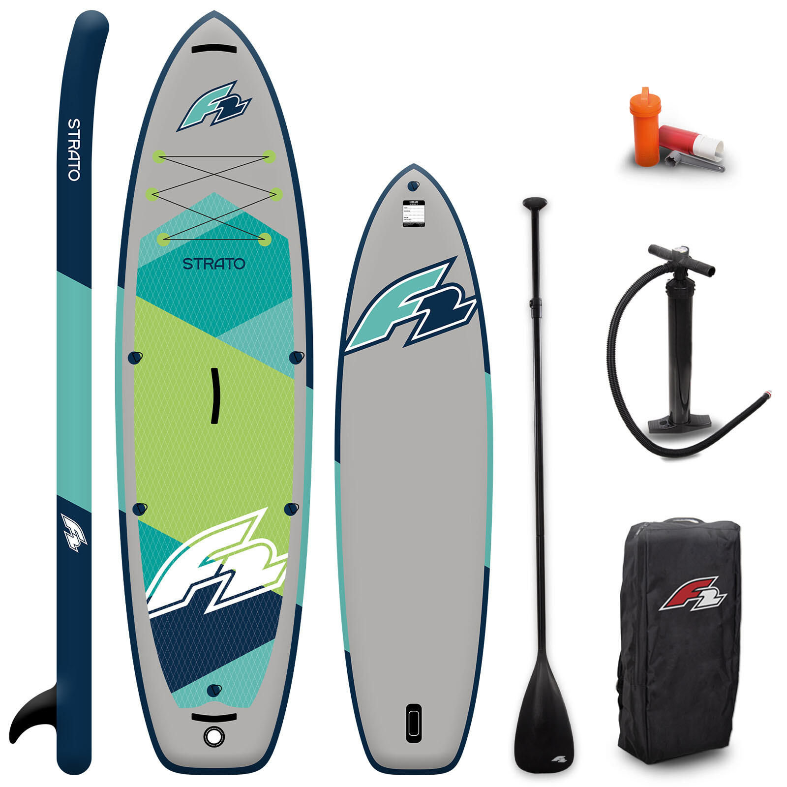 F2 F2  SUP Stand Up Paddle Board Strato  12'5''  Grün 2024