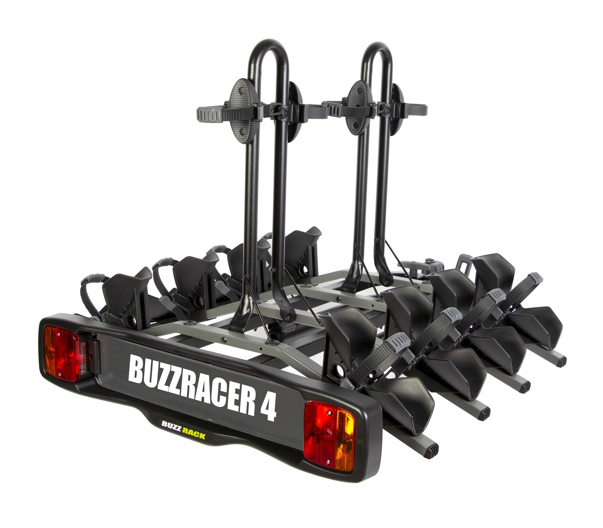 BUZZRACK Buzzracer 4 Portabiciclette montato su gancio per 4 biciclette