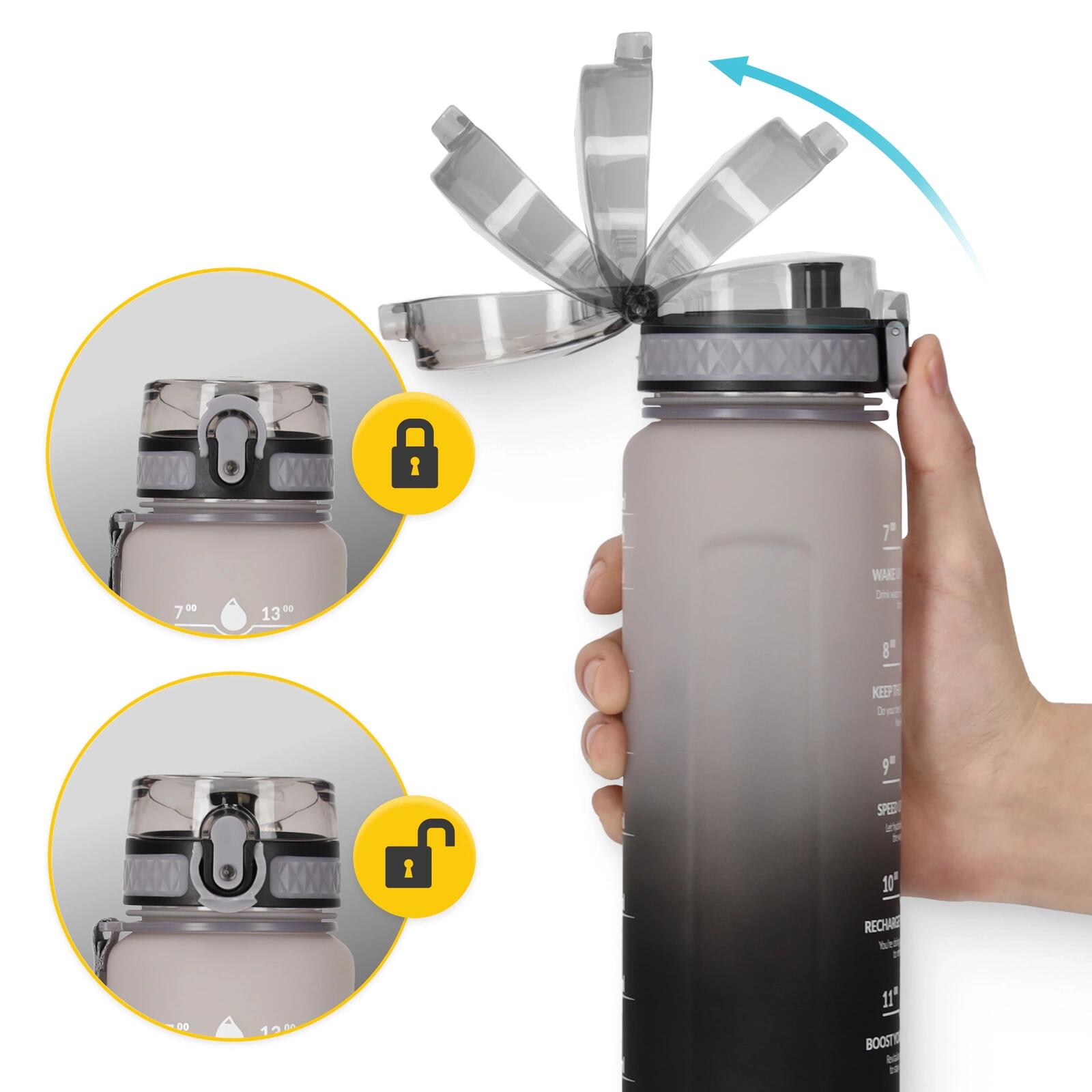 Borraccia Sportiva Tritan BPA Free 1000 ml 4FIZJO per Sport e Outdoor 4/7