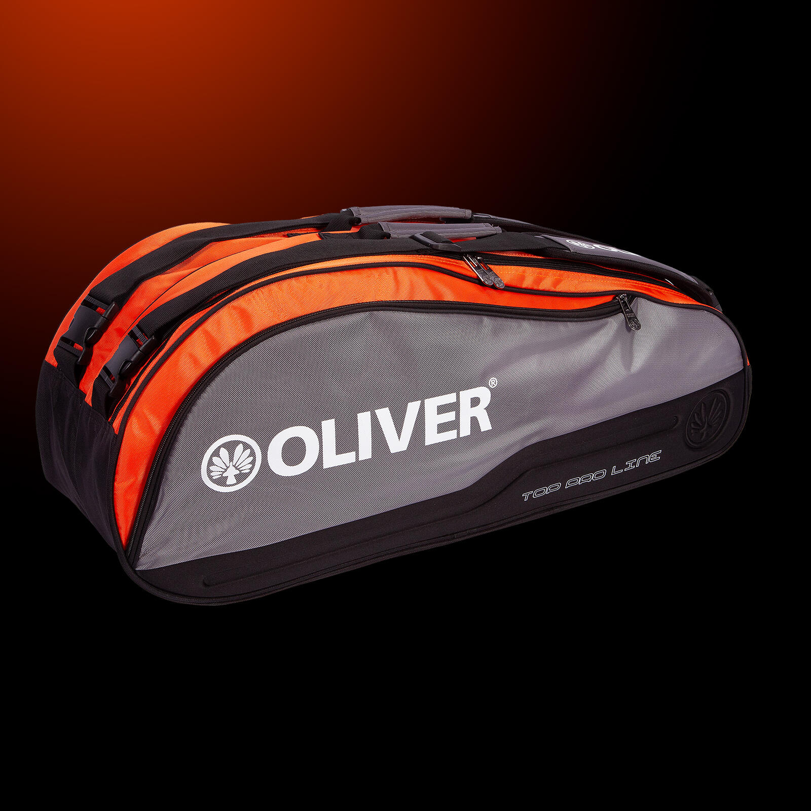 Sporttas OLIVER - Top Pro Line zilver-oranje 2/2