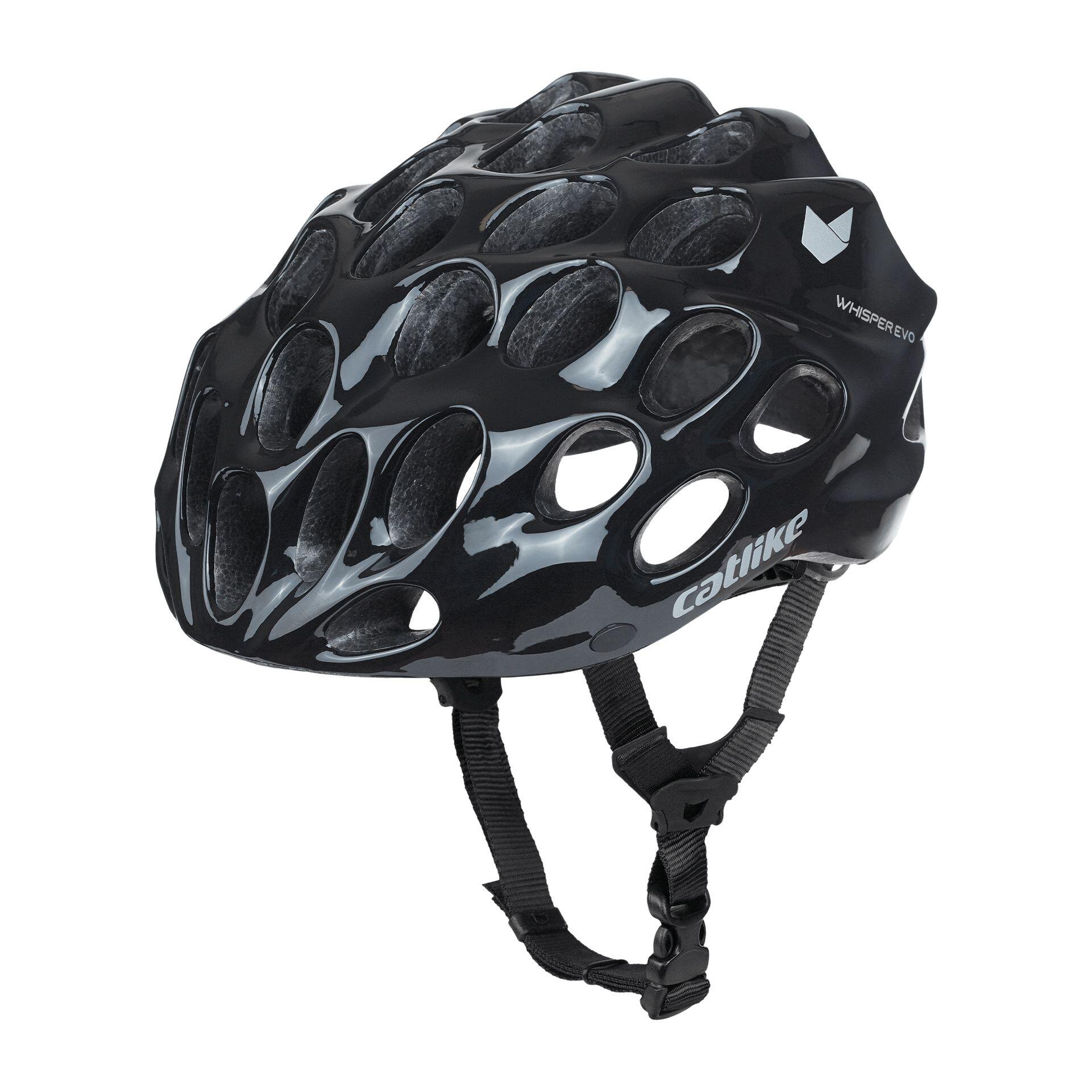 Capacete de bicicleta de estrada whisper evo preto