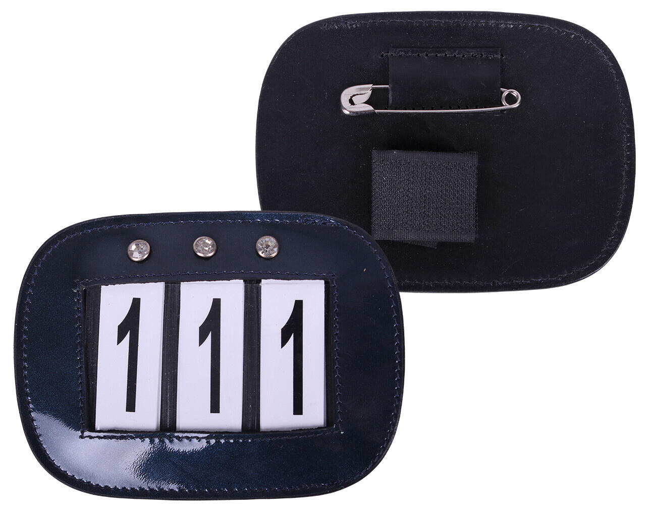Porte-numéro QHP Laqué - Marine 2/2