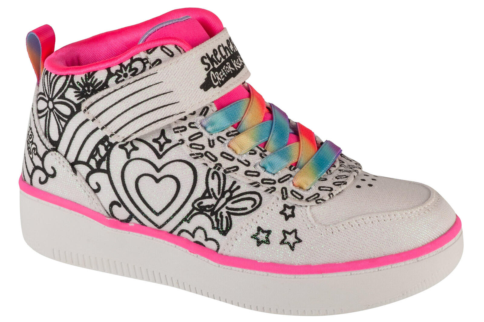 Buty sportowe Sneakersy dziewczęce,  Sport Court 92 - Color Me Kicks