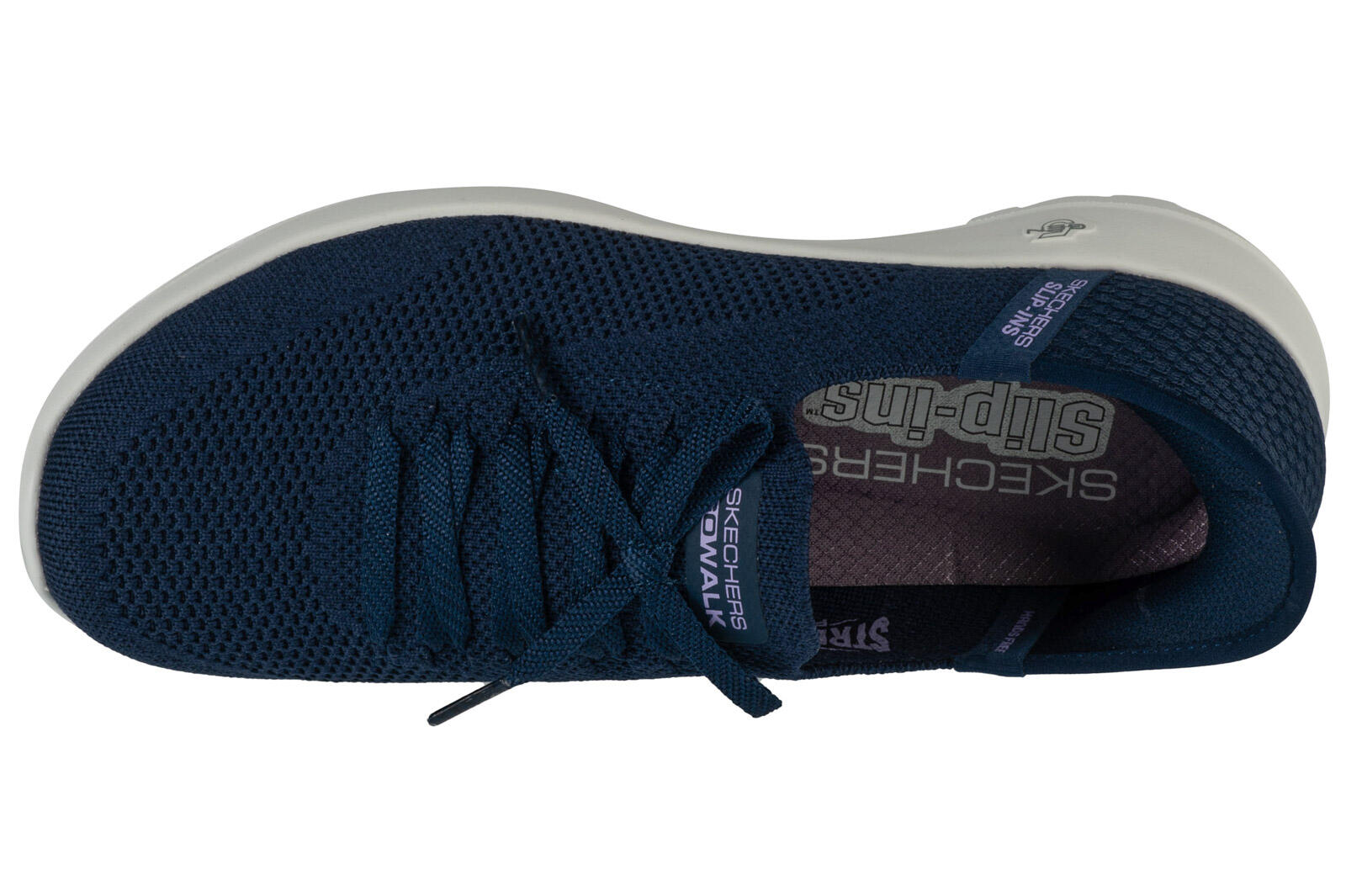 Turnschuhe Frau Skechers Go Walk Joy Abby Blau 3/4