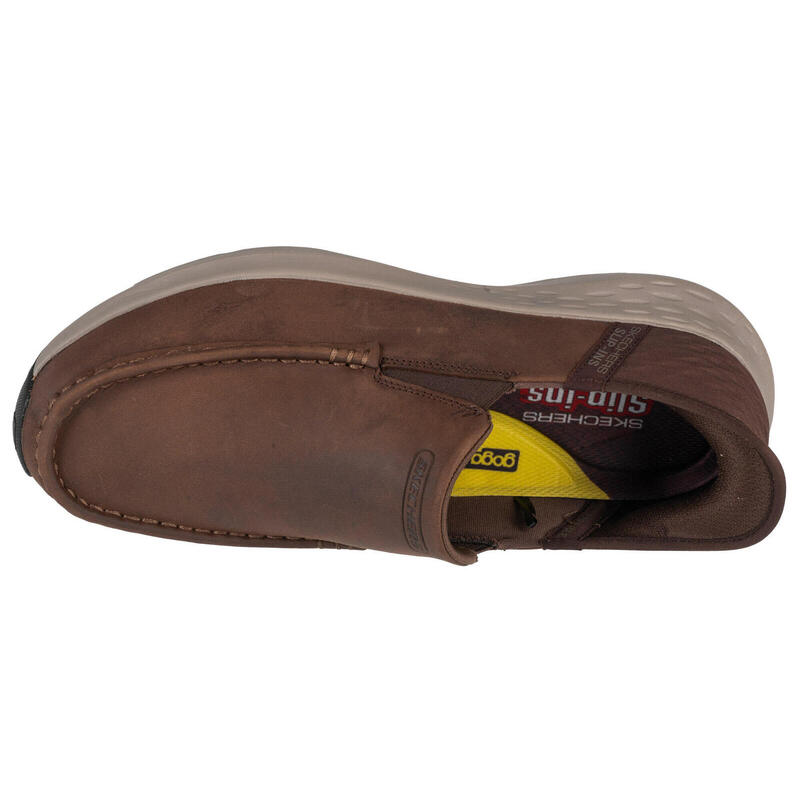 Mocasini Skechers vegan maro confort bărbați
