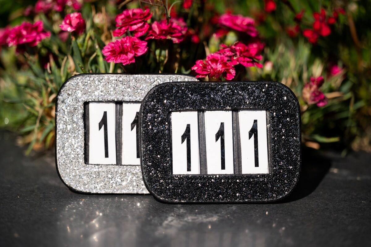 HB Bride Numéros Glitter - Noir 3/3