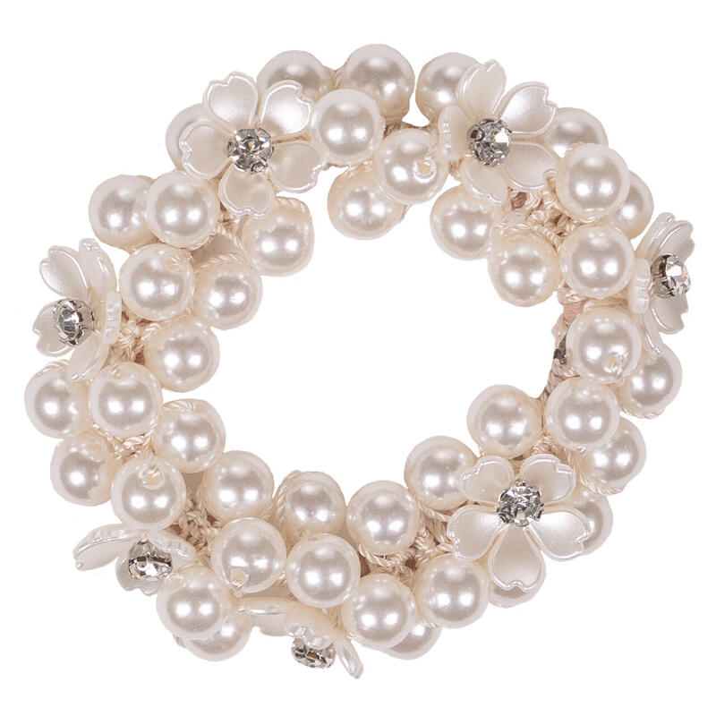 QHP Knotband Flower - Wit