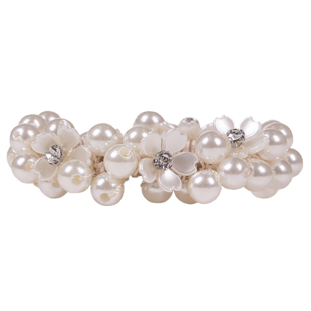 QHP Knotband Flower - Wit