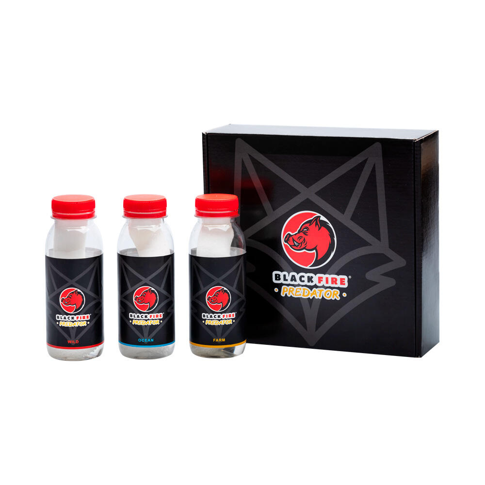 Aroma Black Fire Predator pack de 3 botellas de 80 gr 1/3