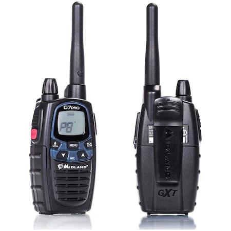 MIDLAND G7 PRO Twin - Talkie-Walkie PMR446 16 canaux, écran LCD, VOX (lot de 2) 6/7
