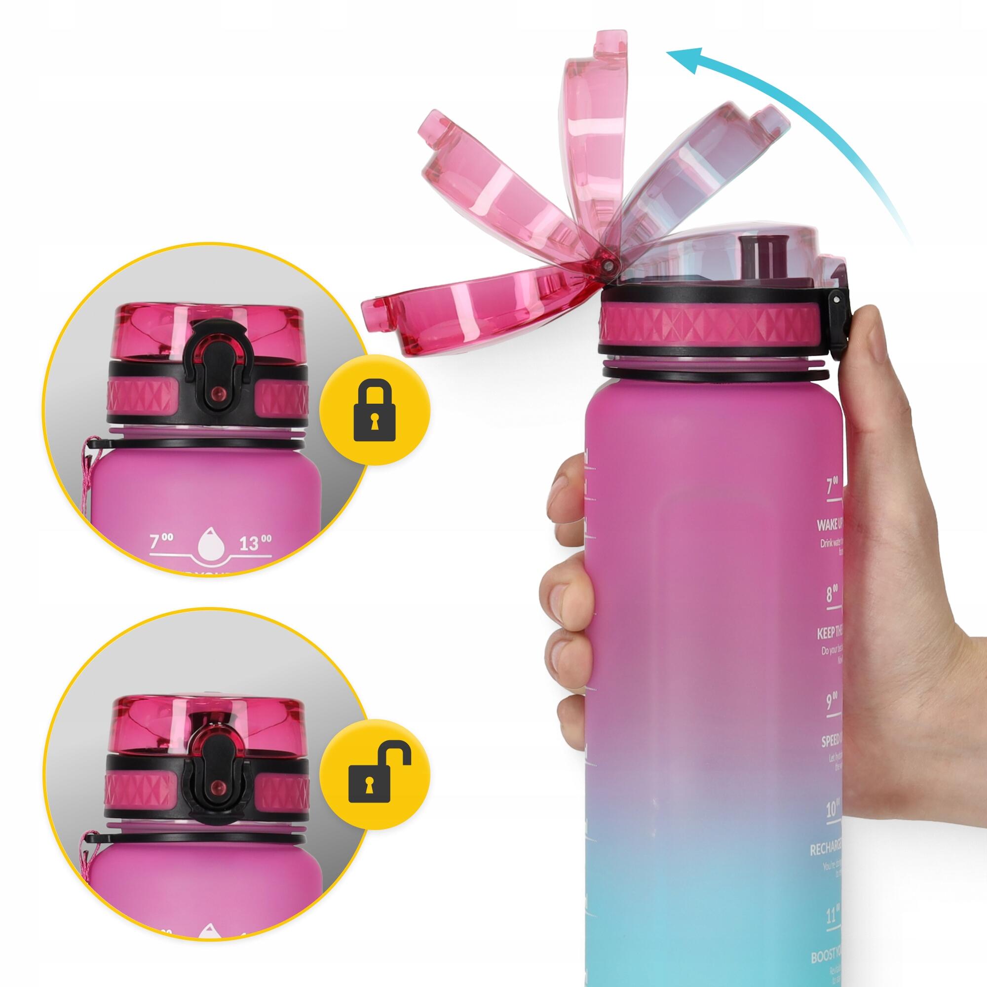 Sportovní láhev na vodu 4FIZJO, 1000 ml 3/7