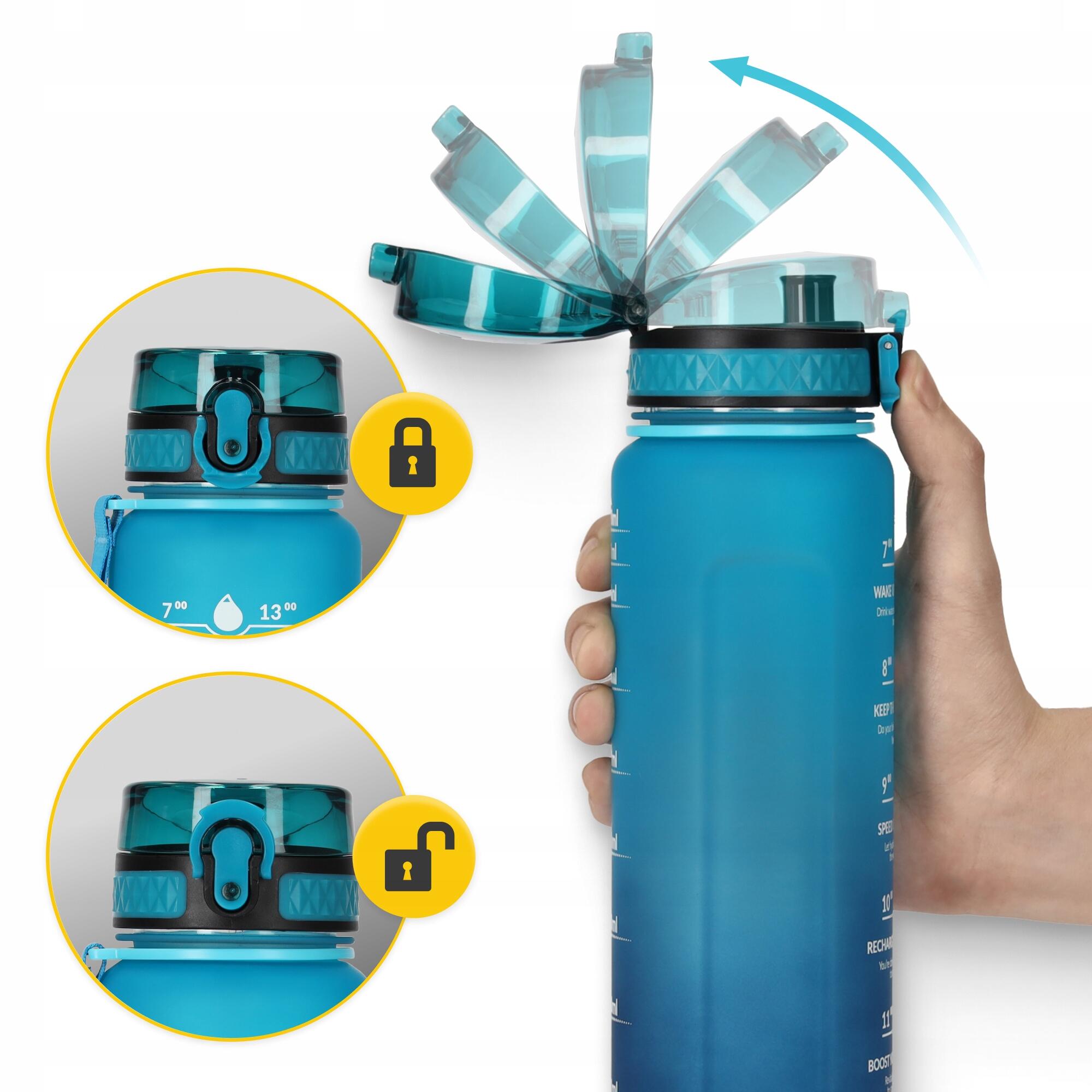 Borraccia Sportiva Tritan BPA Free 1000 ml 4FIZJO per Sport e Outdoor 3/7