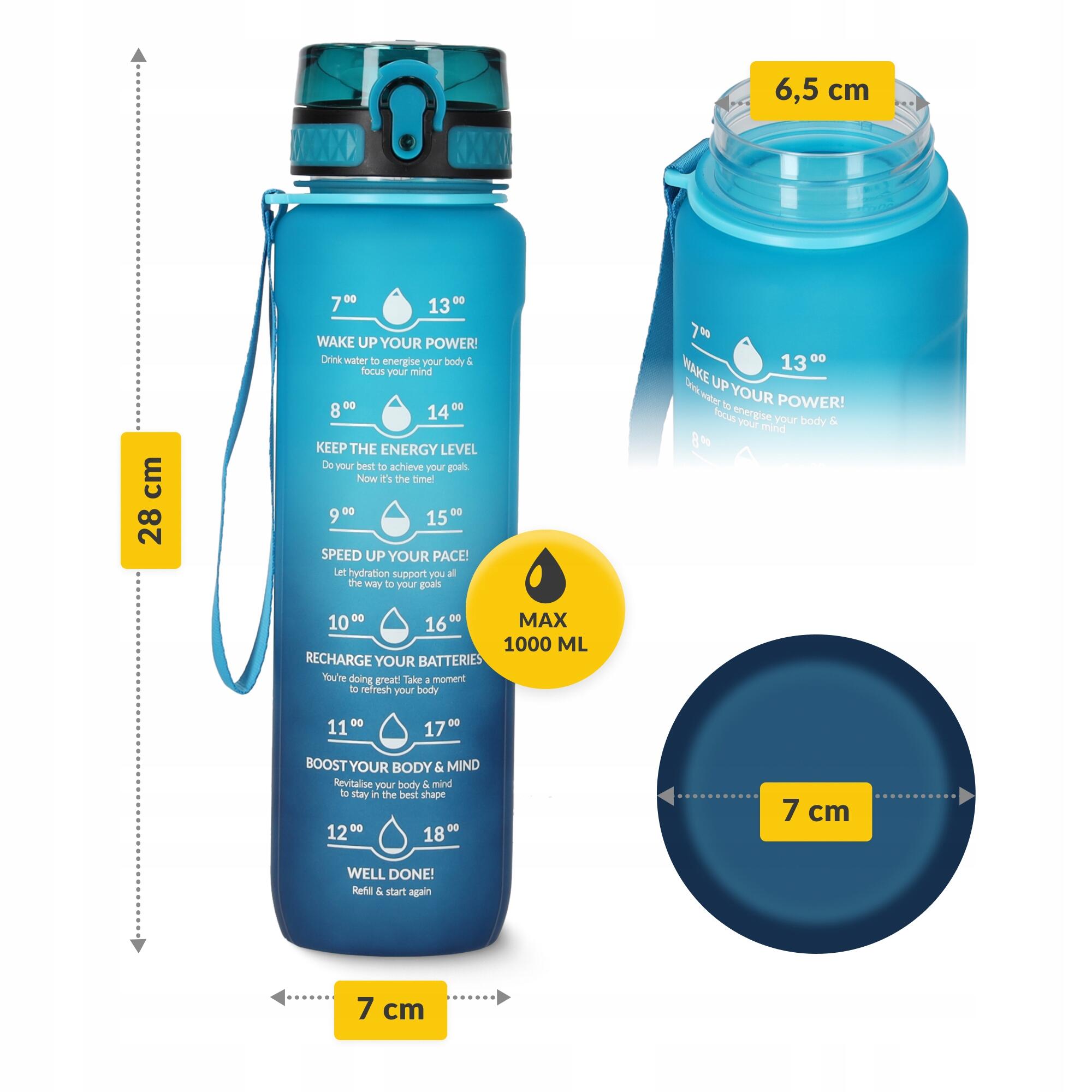 Borraccia Sportiva Tritan BPA Free 1000 ml 4FIZJO per Sport e Outdoor 2/7