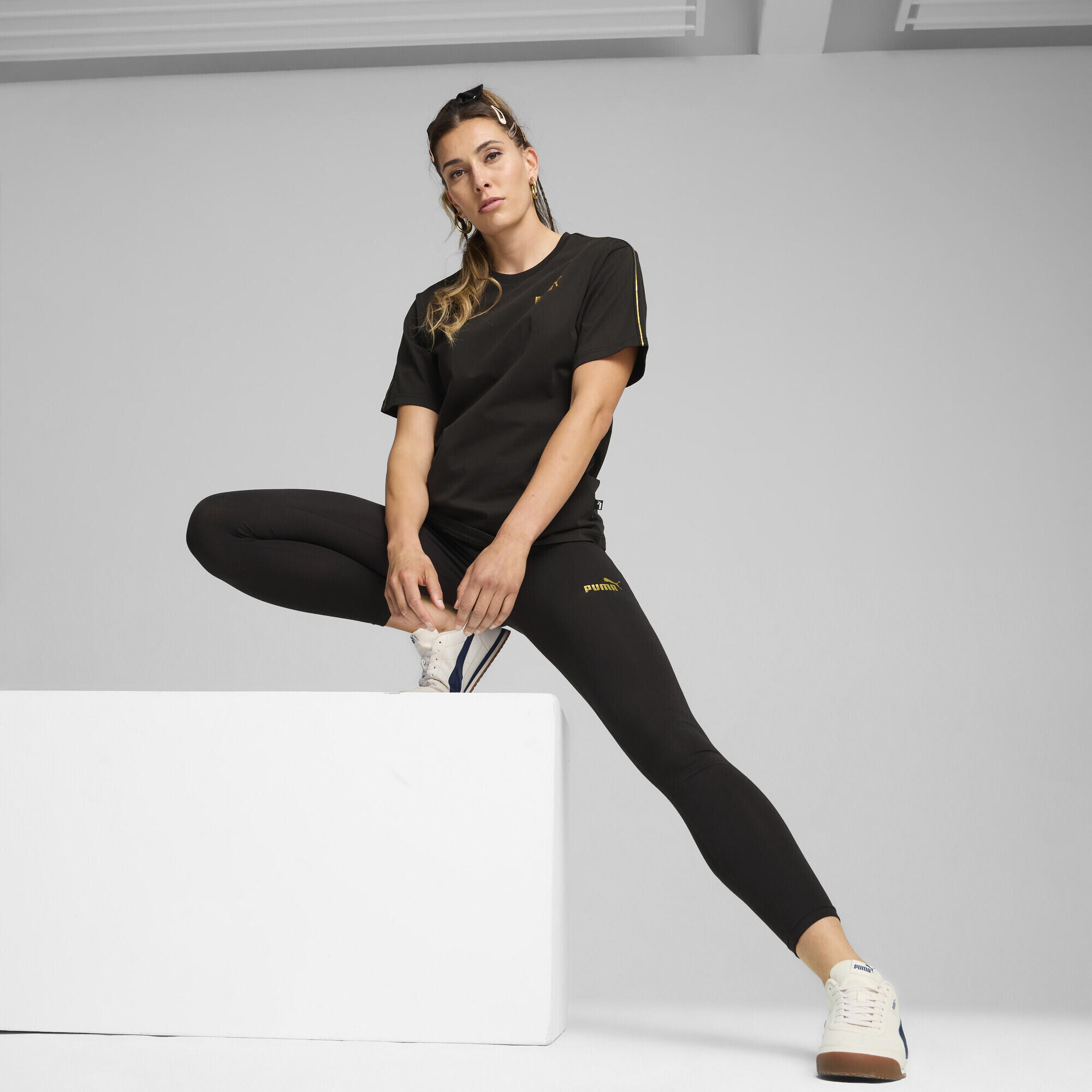Legging ESS MINIMAL GOLD Femme PUMA Black 4/5