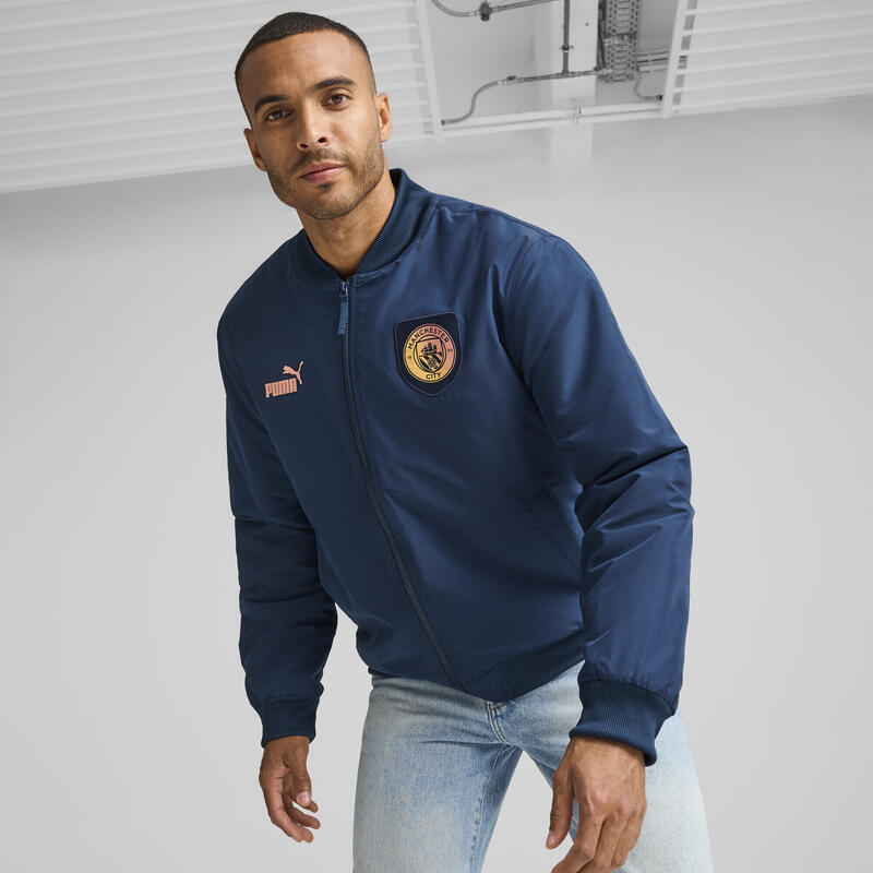 Chaqueta bómber Manchester City NG Hombre PUMA Marine Blue