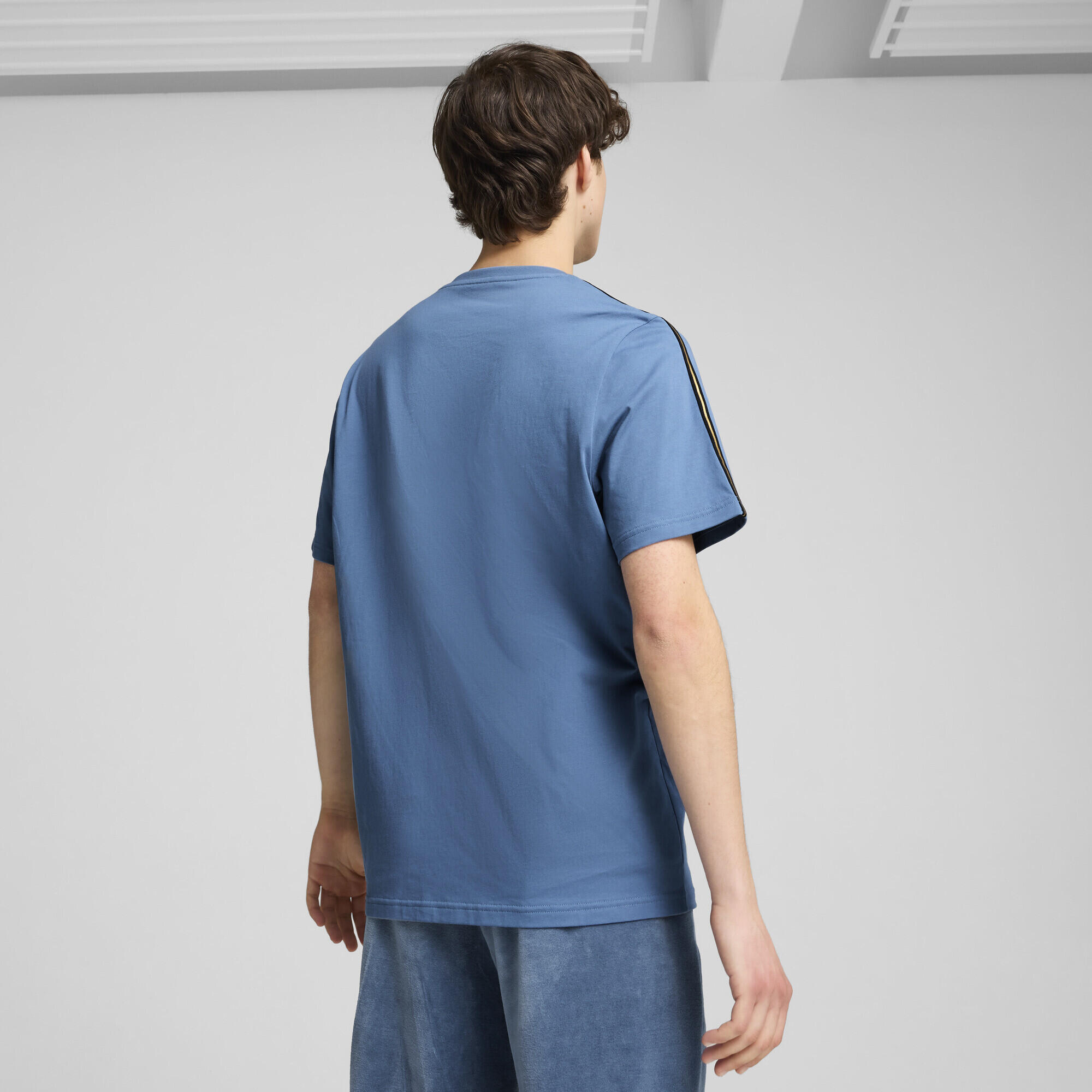 T-shirt ESS TAPE MINIMAL GOLD da uomo PUMA Blue Horizon 3/6