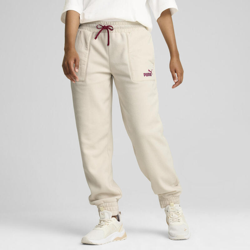 Pantalon ESS ELEVATED Femme PUMA Alpine Snow White