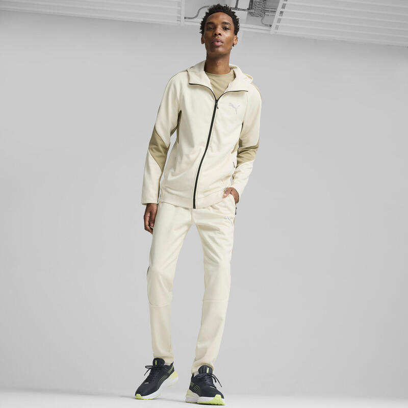 EVOSTRIPE Hoodie mit durchgehendem Reißverschluss Herren PUMA Alpine Snow White