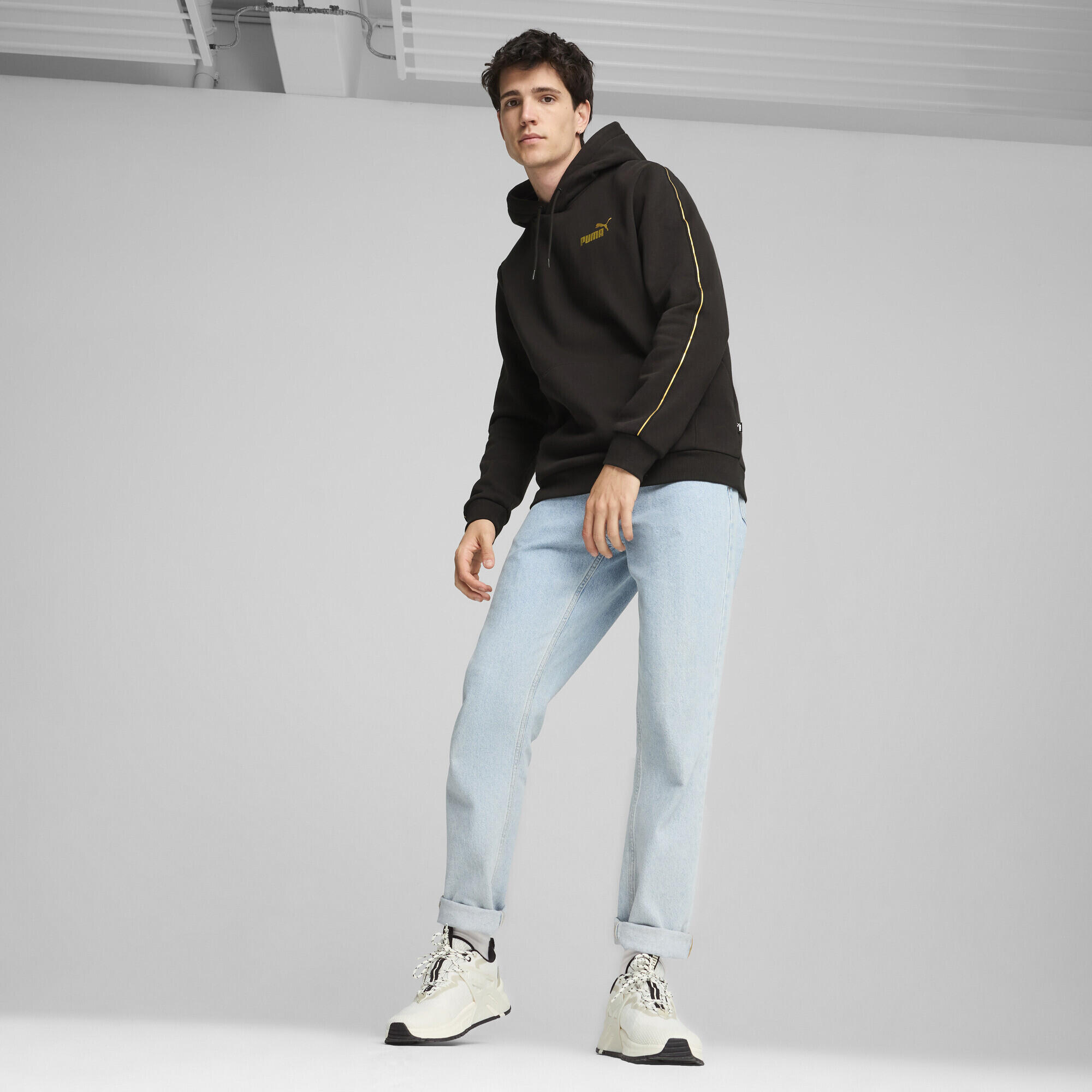 ESS TAPE MINIMAL GOLD hoodie voor heren PUMA Black 4/6