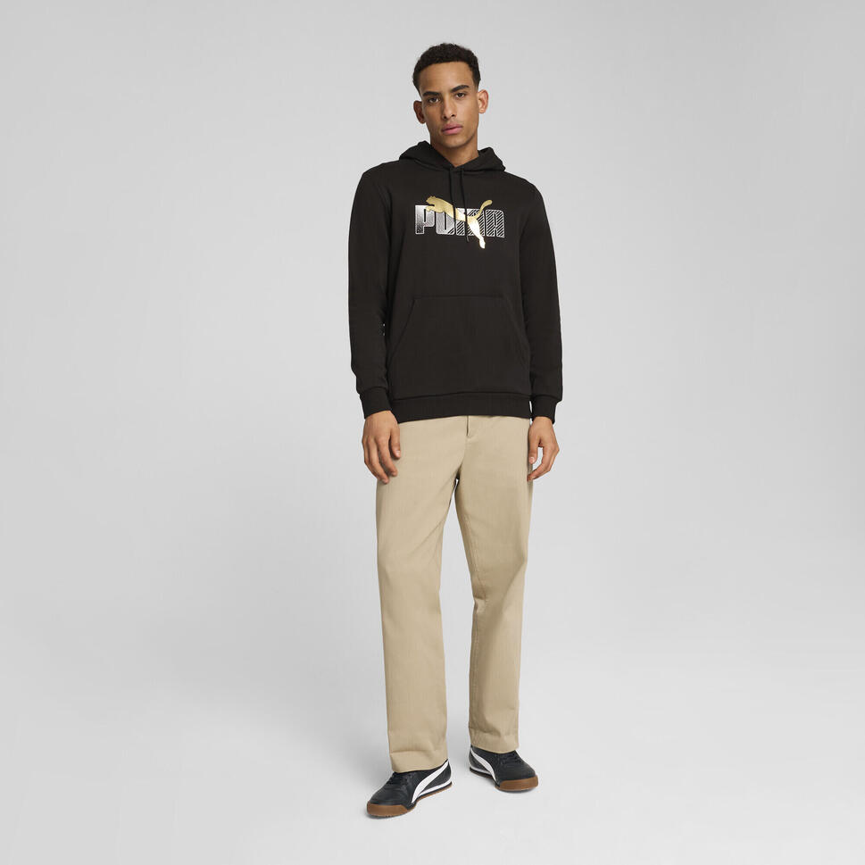Męska bluza z kapturem ESS+ LOGO LAB PUMA Black