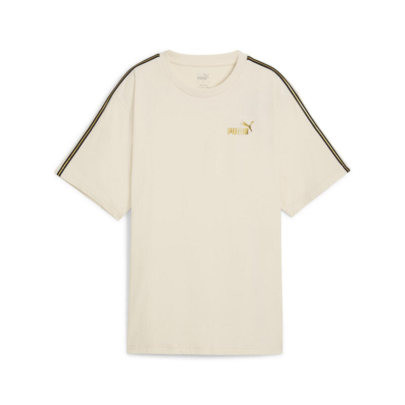 ESS TAPE MINIMAL GOLD T-shirt voor dames PUMA Alpine Snow White