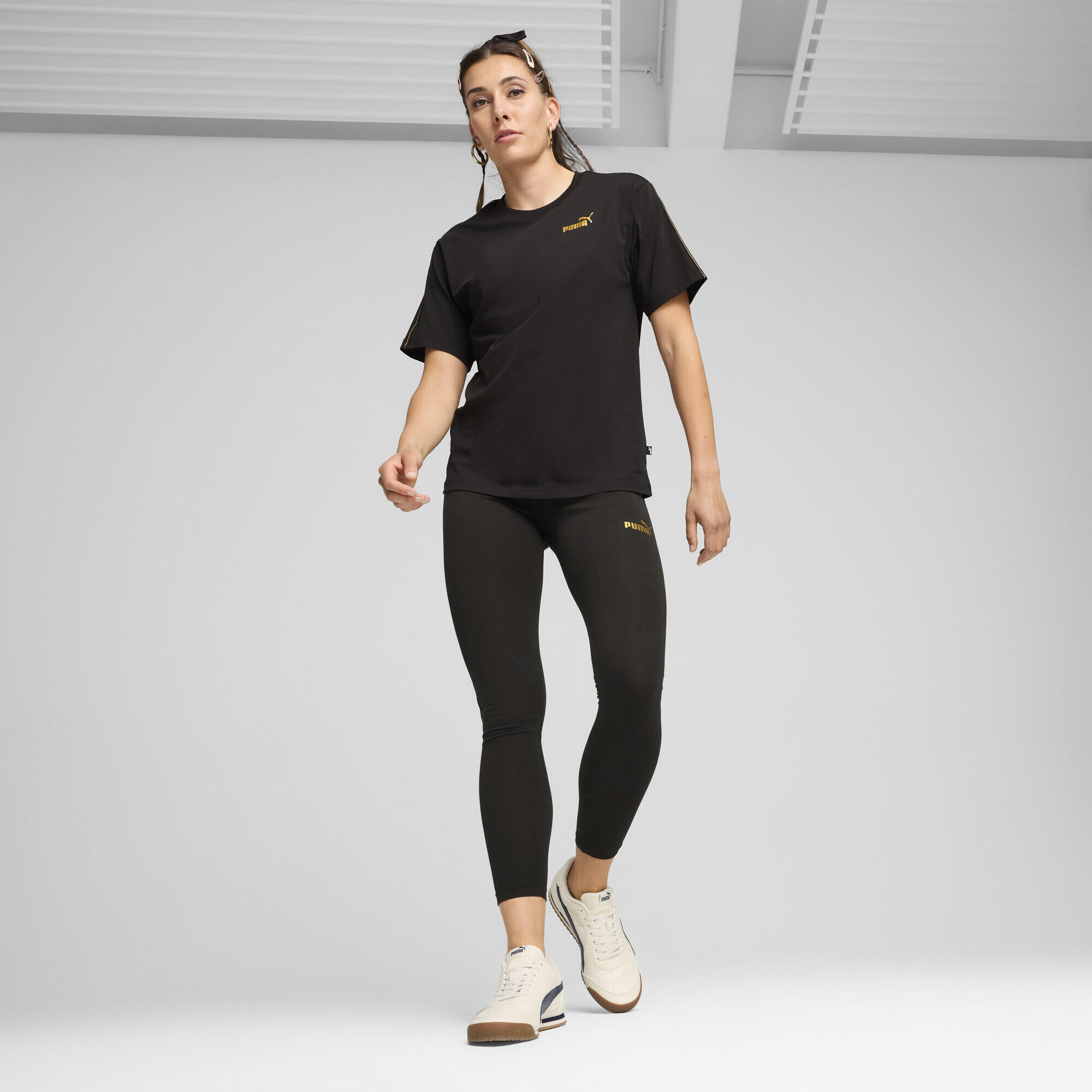 ESS TAPE MINIMAL GOLD T-Shirt Damen PUMA Black 5/6