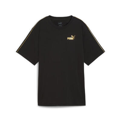 Ess tape minimal gold t-shirt voor dames puma black