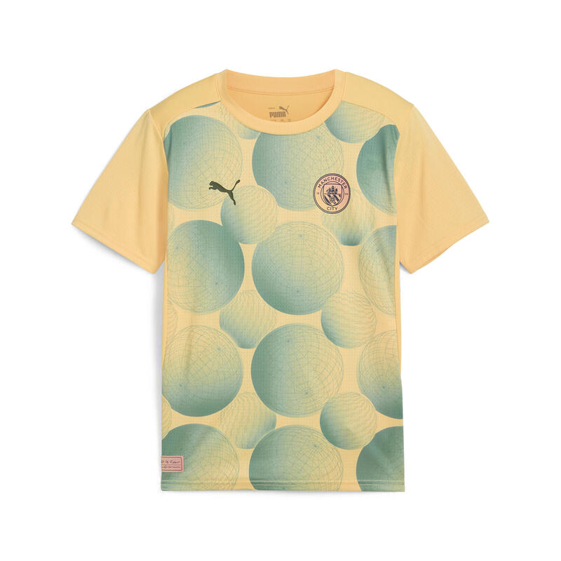 Předzápasový dres s krátkým rukávem pro mládež Manchester City PUMA