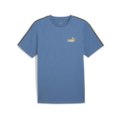 Ess tape minimal gold t-shirt voor heren puma blue horizon