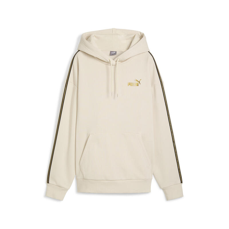 Hoodie ESS TAPE MINIMAL GOLD Femme PUMA Alpine Snow White