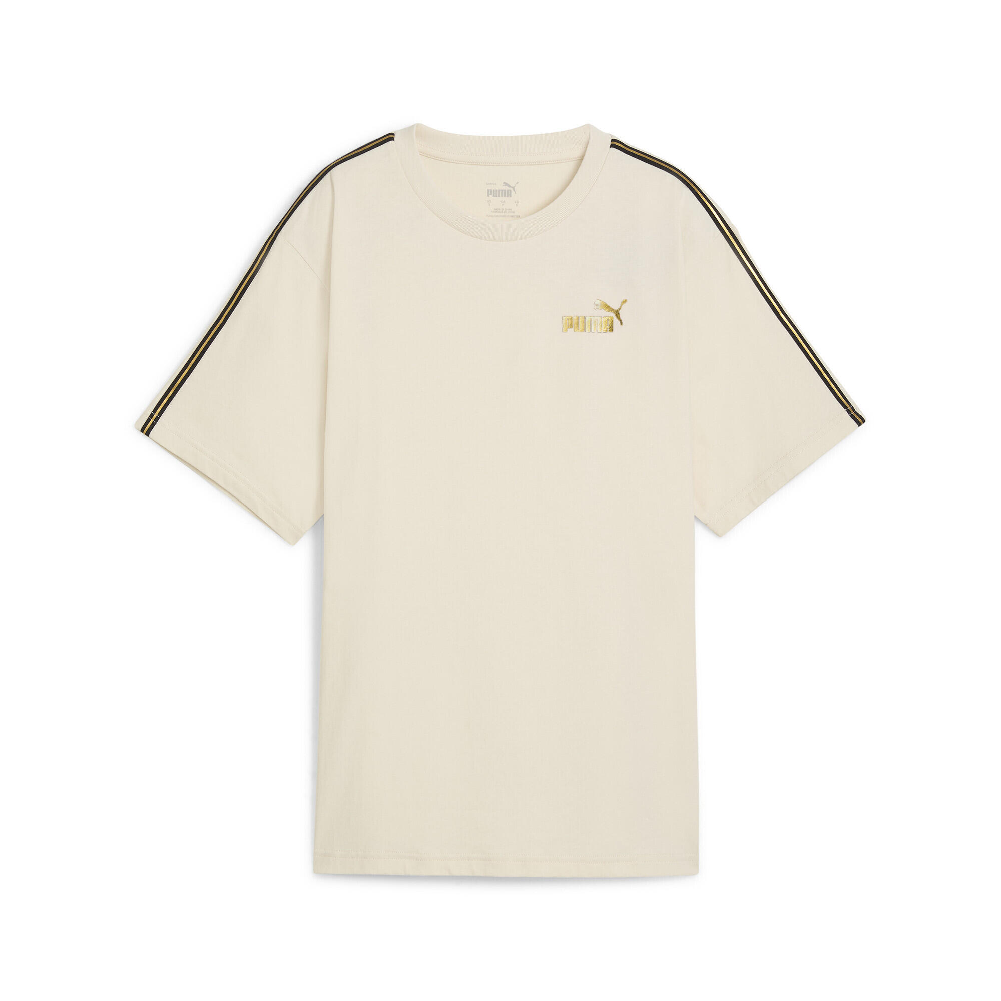 PUMA T-shirt ESS TAPE MINIMAL GOLD da donna PUMA Alpine Snow White